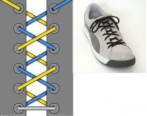 20种令人吃惊的个性系鞋带法